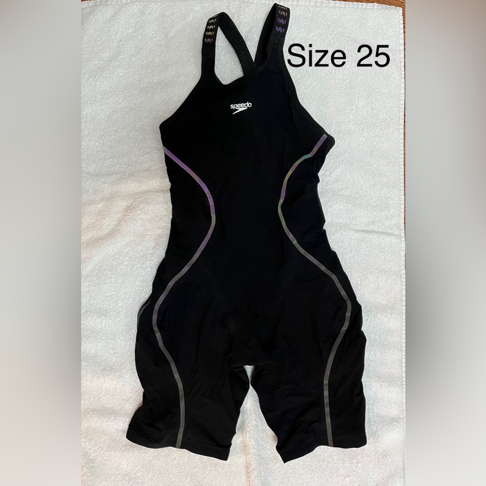 Black Speedo Kneeskin Performance Swimsuit